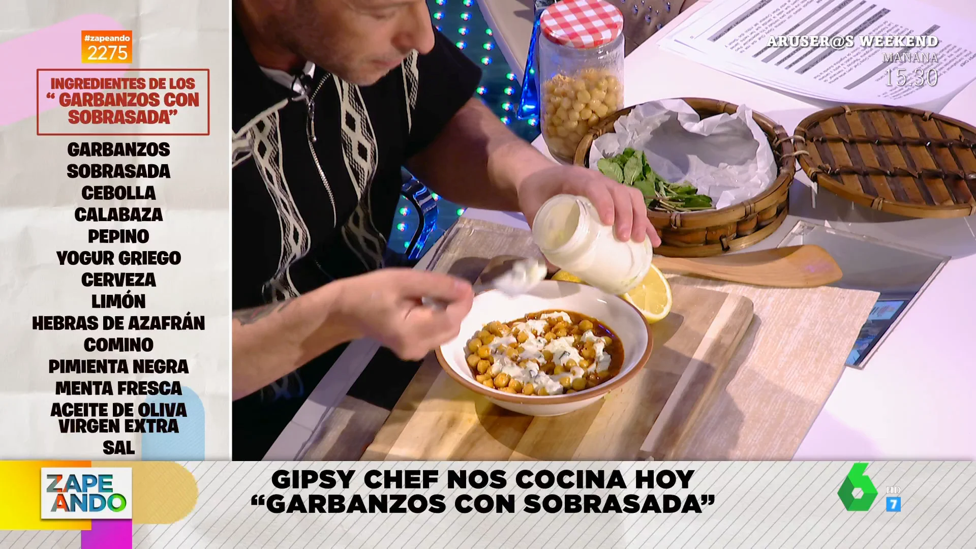 Garbanzos con sobrasada: la receta de Gipsy Chef para combatir el frío a golpe de cuchara 