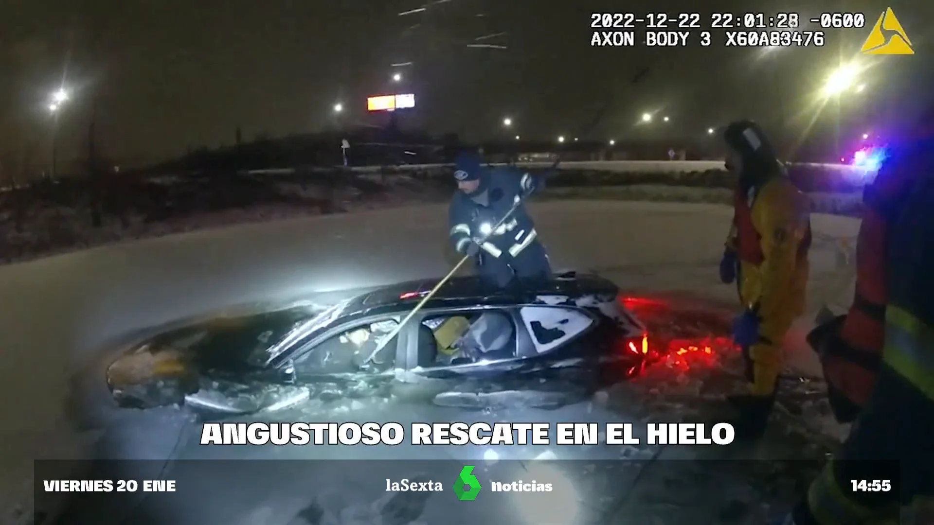 rescate en hielo