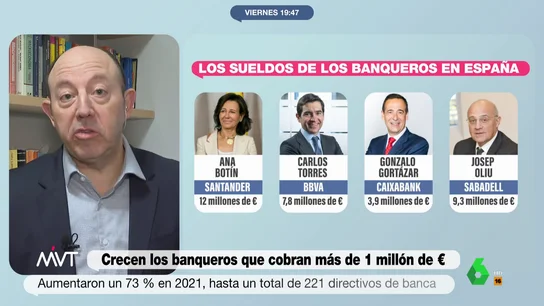 La solución de Gonzalo Bernardos ante los "excesivos" sueldos de los banqueros: "Un límite máximo de salario" La solución de Gonzalo Bernardos ante los "excesivos" sueldos de los banqueros: "Un límite máximo de salario"