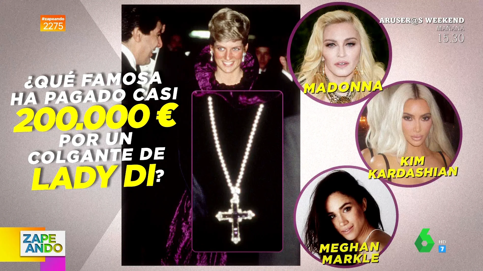 Madonna, Kim Kardashian o Meghan Markle: ¿qué famosa pagó 187.000€ por un colgante de Lady Di? 