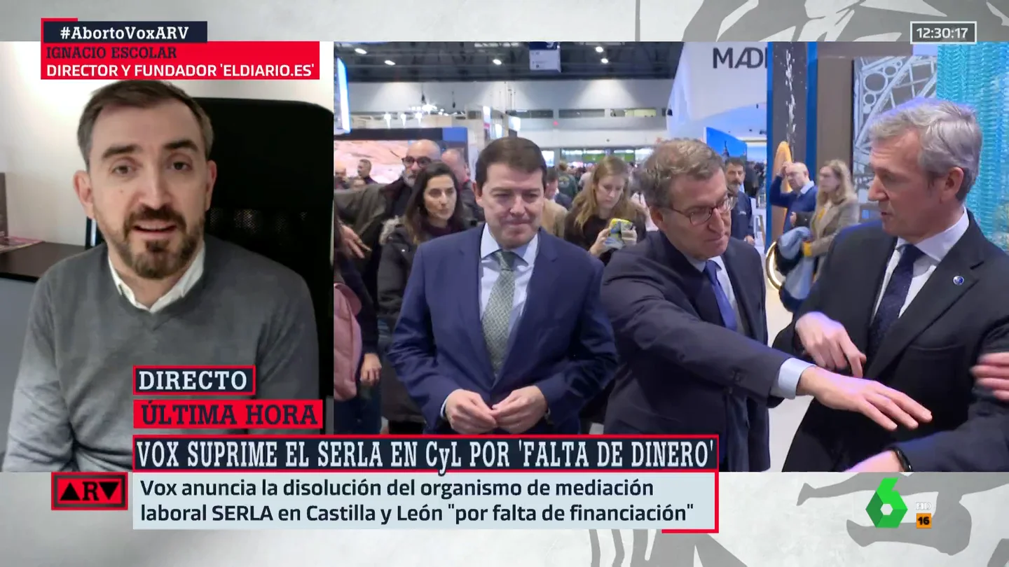 Ignacio Escolar: "Mañueco insulta la inteligencia de cualquier ciudadano con sus ataques a Sánchez" Ignacio Escolar: "Mañueco insulta la inteligencia de cualquier ciudadano con sus ataques a Sánchez"