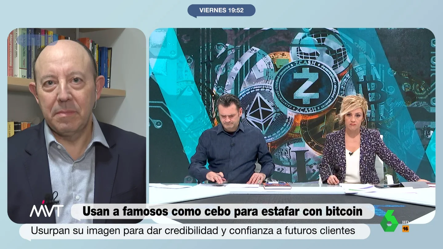 La alerta de Gonzalo Bernardos sobre la inversión en criptomonedas: "Esto es el timo de la estampita" La alerta de Gonzalo Bernardos sobre la inversión en criptomonedas: "Esto es el timo de la estampita"