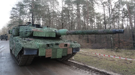 Un tanque Leopard 2. Un tanque Leopard 2.