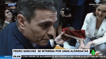 Estas son las alpargatas que han 'enamorado' a Pedro Sánchez en Fitur