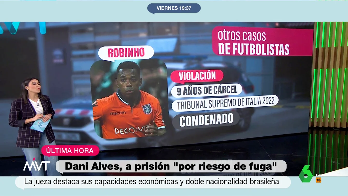 Robinho, Benjamin Mendy, Santi Mina...: los futbolistas que fueron acusados antes de Dani Alves Robinho, Benjamin Mendy, Santi Mina...: los futbolistas que fueron acusados antes de Dani Alves