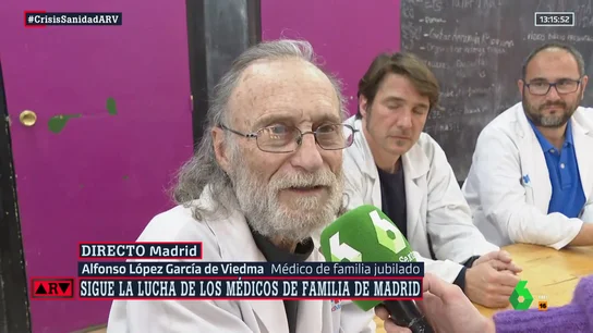 "Ya estamos cansados y es un aburrimiento": así zanja el discurso de la Comunidad de Madrid contra los sanitarios un médico jubilado "Ya estamos cansados y es un aburrimiento": así zanja el discurso de la Comunidad de Madrid contra los sanitarios un médico jubilado