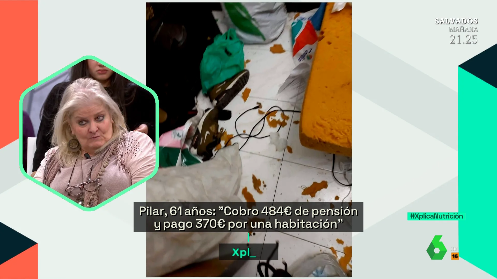 Las deplorables condiciones en las que vive una pensionista en Barcelona: "Cobro 484 euros al mes y pago 370 por una habitación"