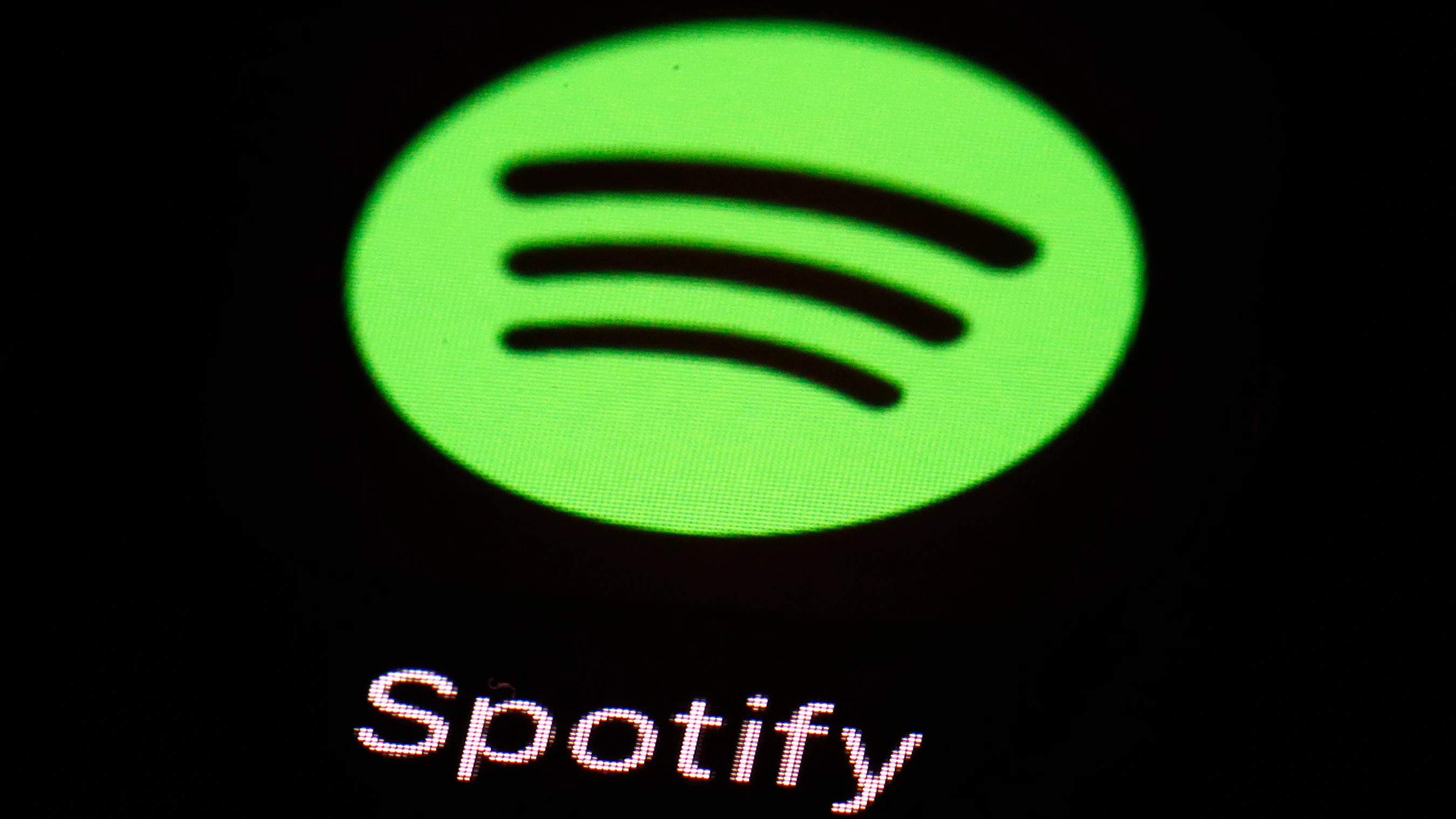 El logo de la app de música Spotify