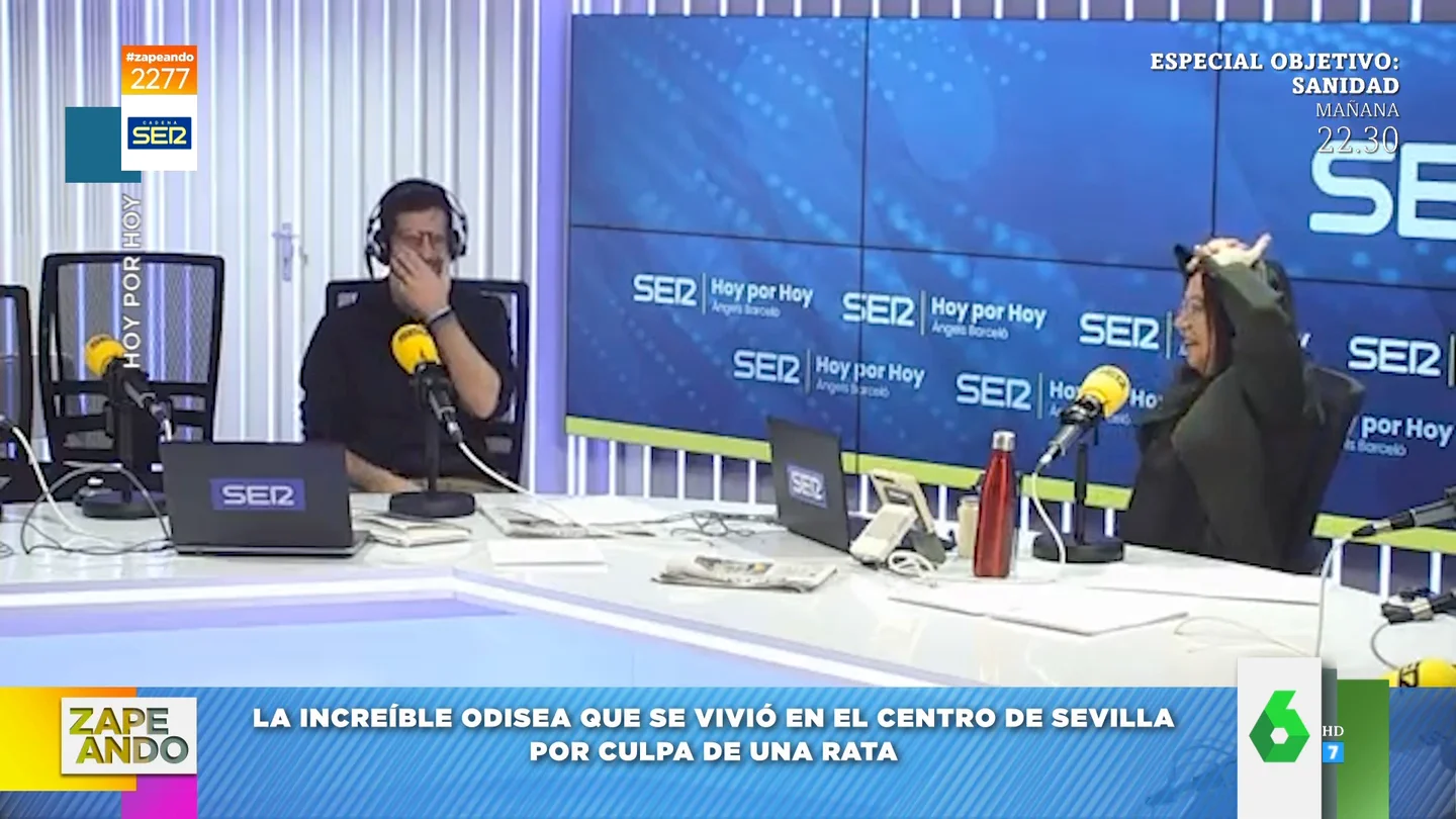 "¡Ay, por favor!": la reacción de Àngels Barceló al descubrir el final de la odisea que se vivió en Sevilla por una rata "¡Ay, por favor!": la reacción de Àngels Barceló al descubrir el final de la odisea que se vivió en Sevilla por una rata