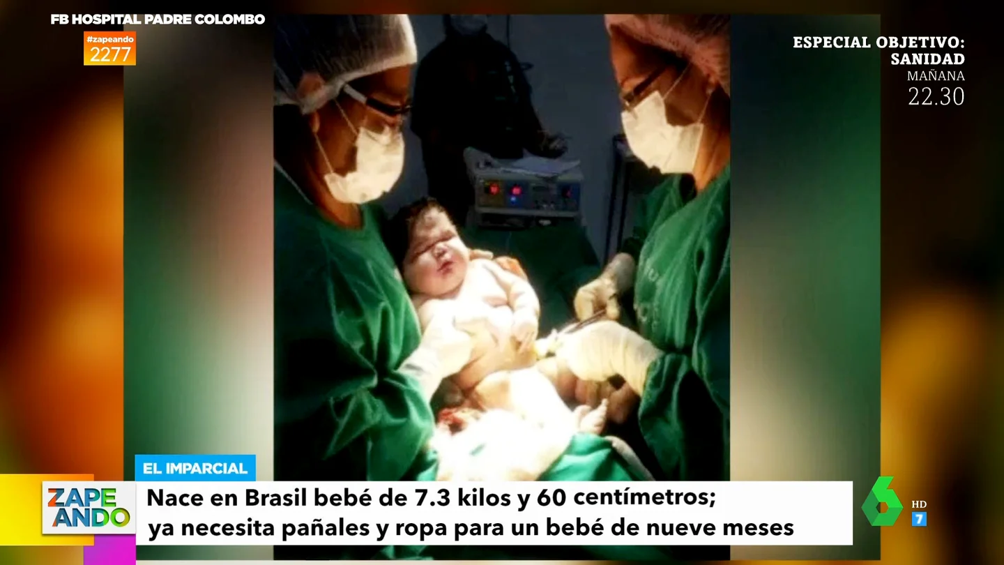 Una mujer bate el récord al dar a luz a su bebé por sus grandes dimensaciones Una mujer bate el récord al dar a luz a su bebé por sus grandes dimensaciones