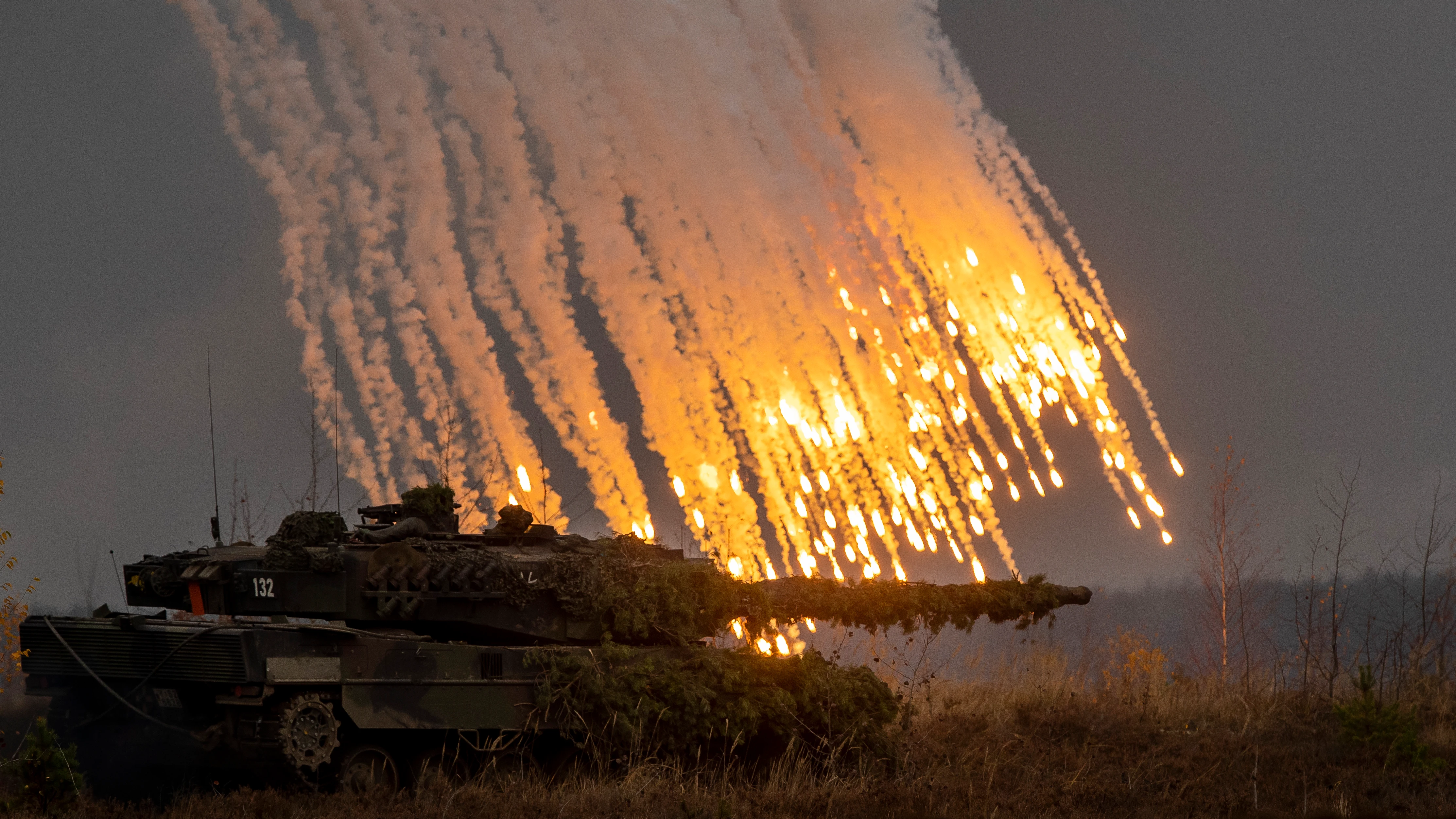 Imagen de archivo de un tanque 'Leopard 2A6' durante maniobras militares de la OTAN