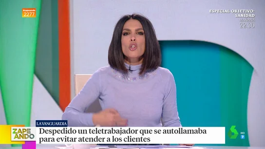 Lorena Castell, sobre un trabajador que se escaqueó durante meses y demandó a la empresa: "¿Se puede tener más morro?" Lorena Castell, sobre un trabajador que se escaqueó durante meses y demandó a la empresa: "¿Se puede tener más morro?"