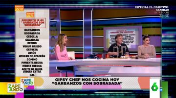 ¿Qué les pasó a María Gómez y Valeria Ros con Gipsy Chef en el directo de Zapeando?