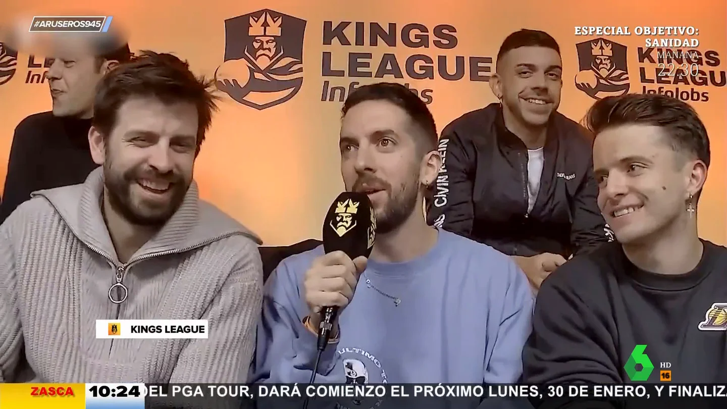 Broncano cree que "a día de hoy" está más en forma que Piqué: "Este chaval está con muchas movidas" Broncano cree que "a día de hoy" está más en forma que Piqué: "Este chaval está con muchas movidas"