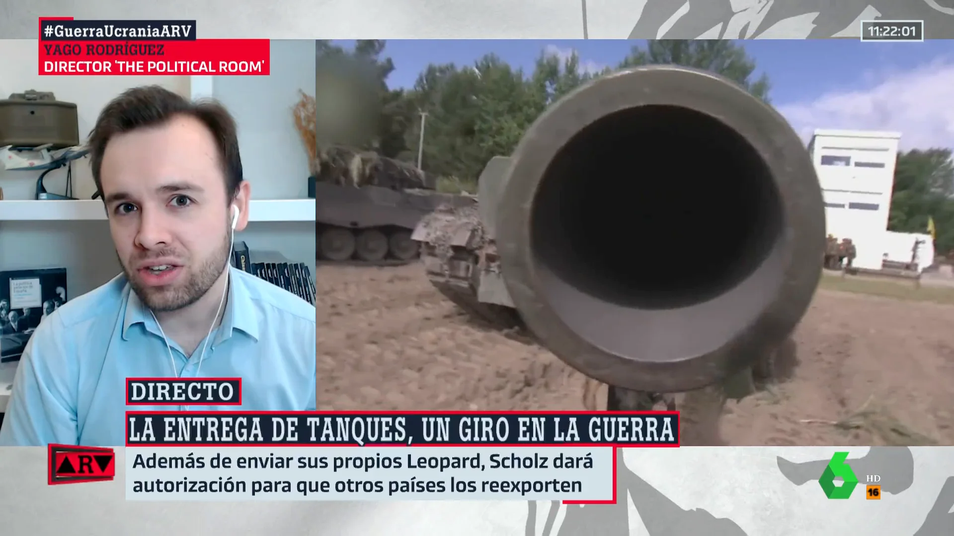 Yago Rodríguez da la fecha de cuándo los tanques Leopard supondrán un cambio en la guerra: "Se va a alargar bastante"