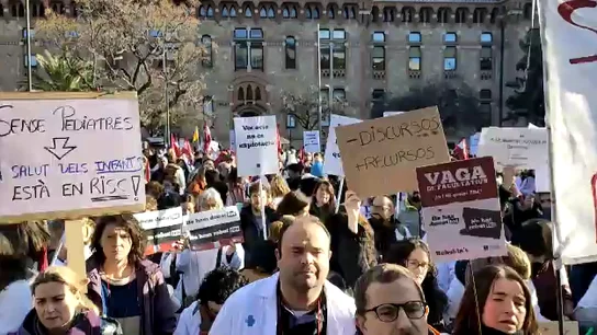 Protesta de los médicos en Cataluña Protesta de los médicos en Cataluña