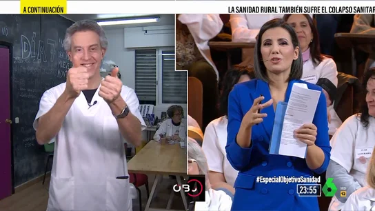 La ovación de los sanitarios en la Complutense a los médicos encerrados en Manoteras La ovación de los sanitarios en la Complutense a los médicos encerrados en Manoteras