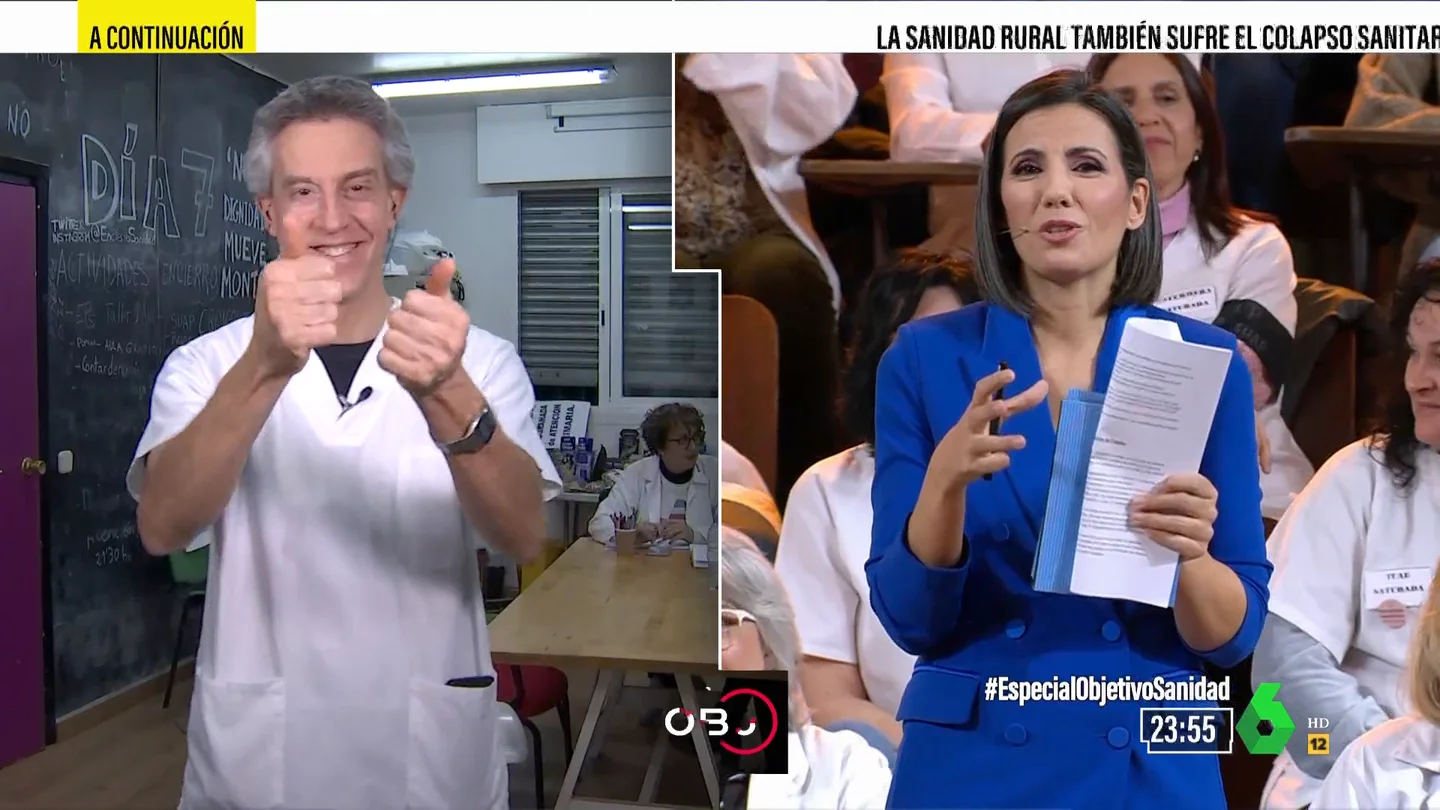 La ovación de los sanitarios en la Complutense a los médicos encerrados en Manoteras La ovación de los sanitarios en la Complutense a los médicos encerrados en Manoteras