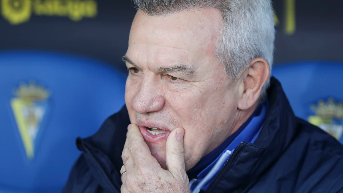 Javier Aguirre, en el partido ante el Cádiz