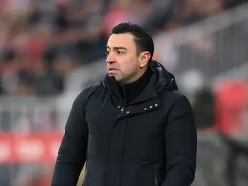 Xavi Hernández, durante un partido