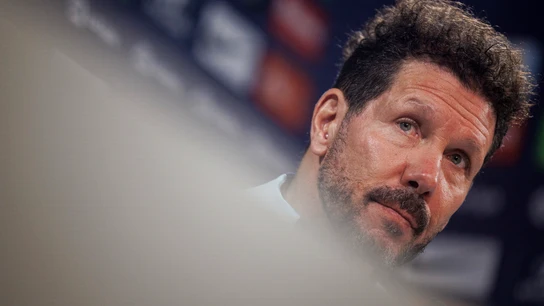 Simeone, en rueda de prensa Simeone, en rueda de prensa