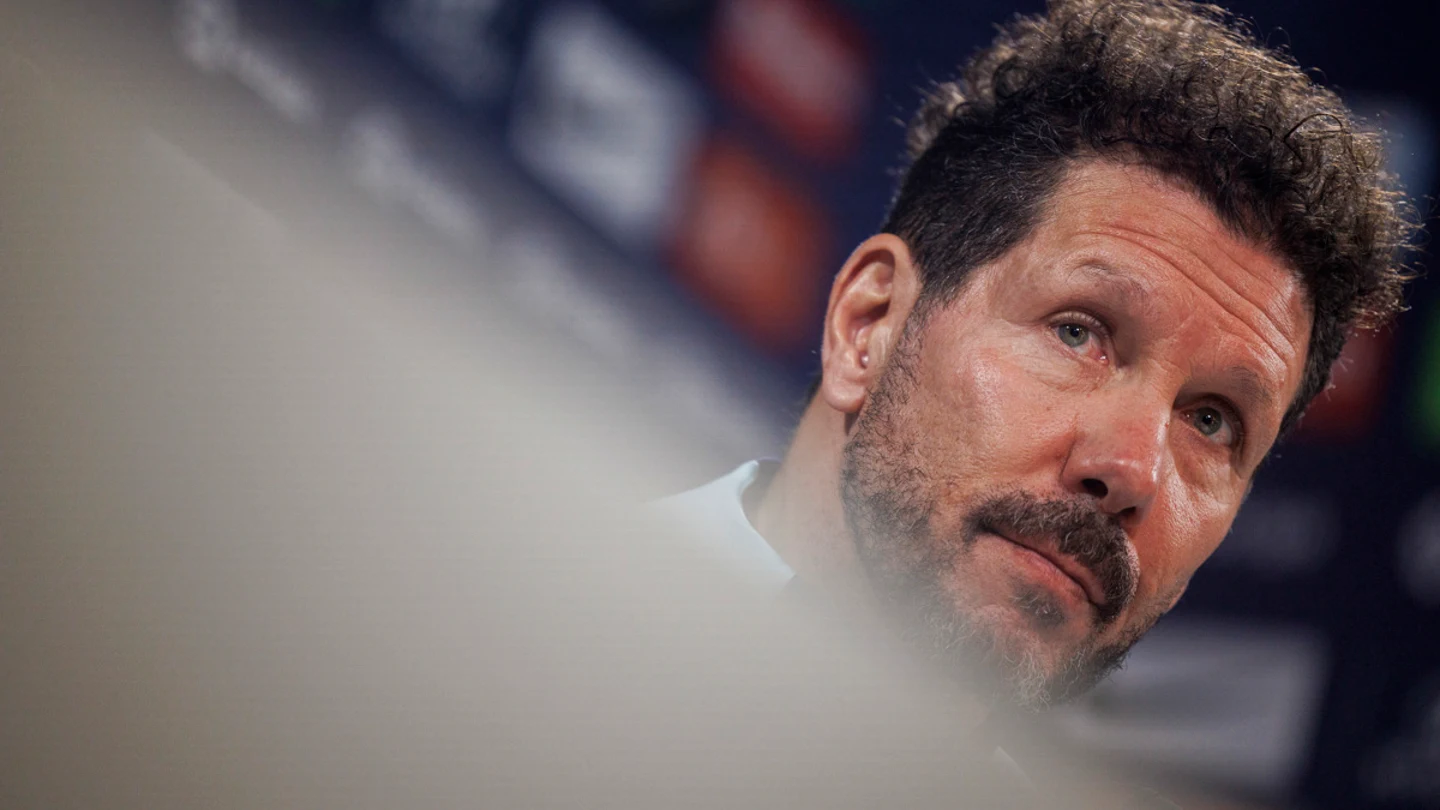 Simeone, en rueda de prensa Simeone, en rueda de prensa