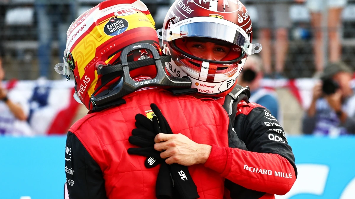 Carlos Sainz y Charles Leclerc