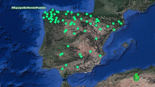 Mapa de venta de pueblos en el norte y en el sur Mapa de venta de pueblos en el norte y en el sur