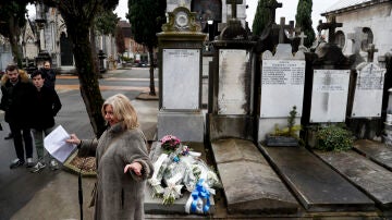 Consuelo Ordoñez, hermana de Gregorio Ordoñez, en el acto de homenaje a su hermano