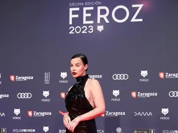 La actriz Jedet posa a su llegada a la ceremonia de entrega de la décima edición de los Premios Feroz