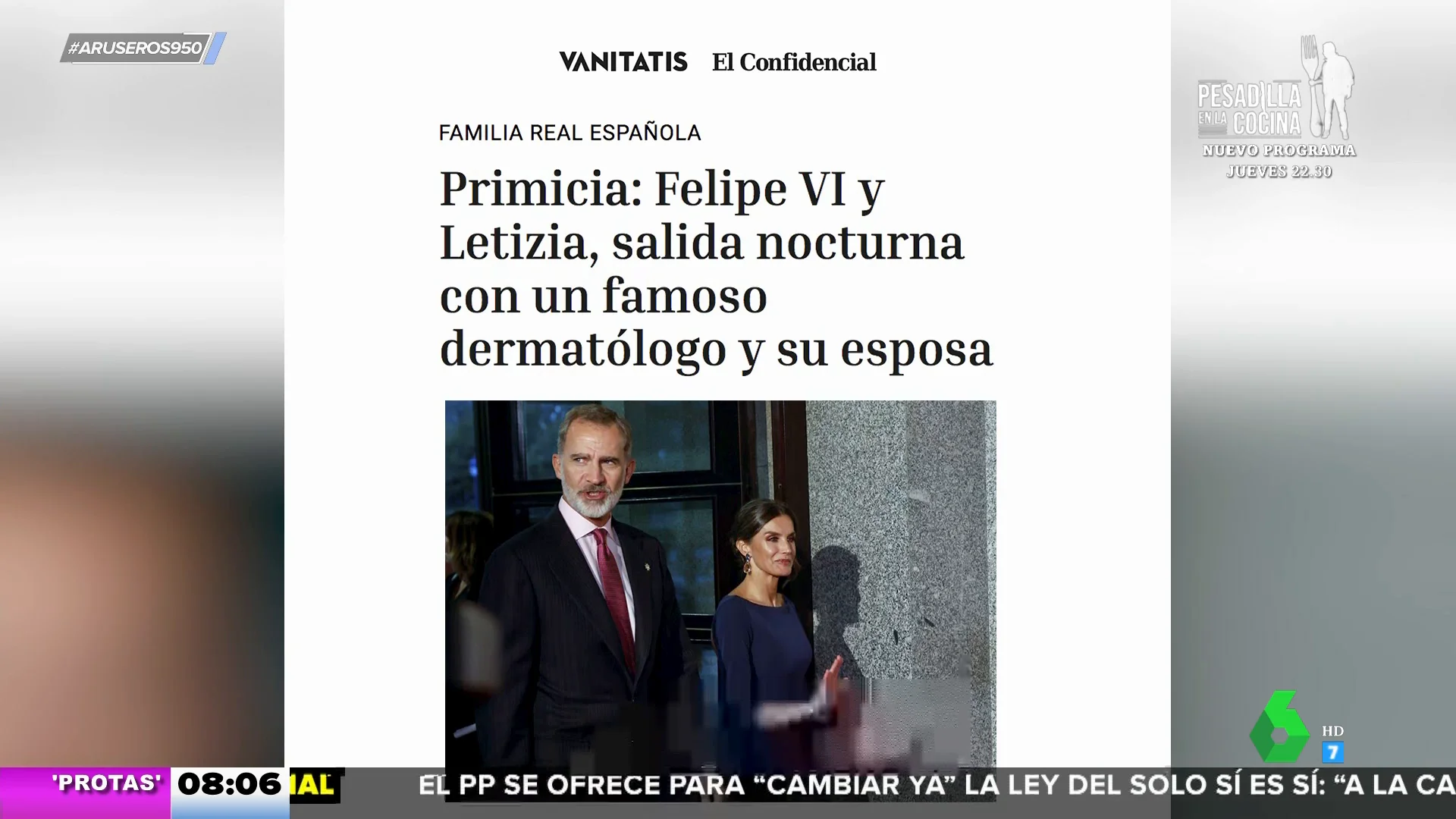 Con amigos en un restaurante de Madrid: la escapada nocturna de Felipe VI y Letizia por el cumpleaños del rey