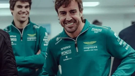 Lance Stroll y Fernando Alonso