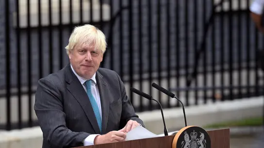 Imagen de archivo del ex primer ministro británico Boris Johnson. Imagen de archivo del ex primer ministro británico Boris Johnson.