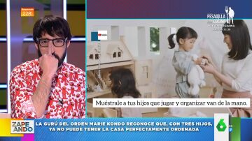 La peineta de Quique Peinado a Marie Kondo tras anunciar que ya no es capaz de tener la casa ordenada 