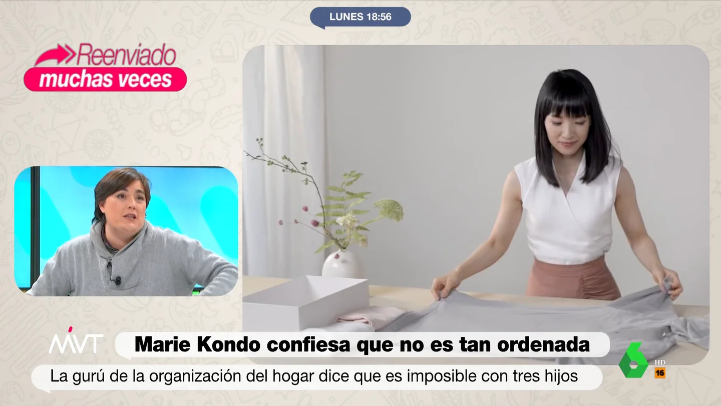 "Que esta señora no venda milongas": la 'indignación' de Loreto Ochando con Marie Kondo por su orden extremo "Que esta señora no venda milongas": la 'indignación' de Loreto Ochando con Marie Kondo por su orden extremo