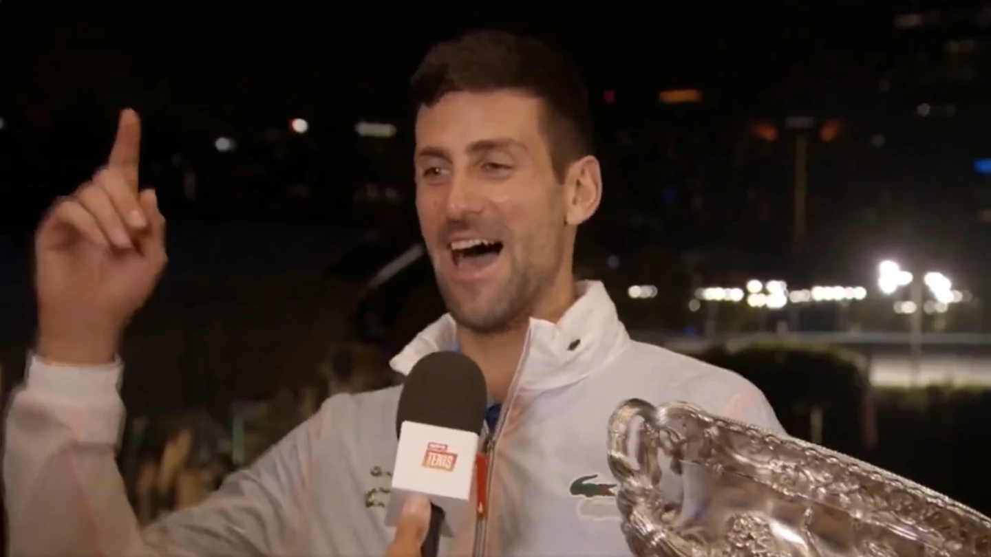 Novak Djokovic canta 'Muchachos', la mítica canción de Argentina en el Mundial de Qatar Novak Djokovic canta 'Muchachos', la mítica canción de Argentina en el Mundial de Qatar
