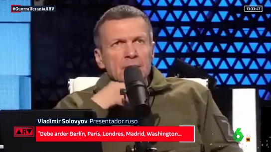 Un presentador estrella de la televisión rusa llama a quemar Madrid y otras "capitales nazis" Un presentador estrella de la televisión rusa llama a quemar Madrid y otras "capitales nazis"