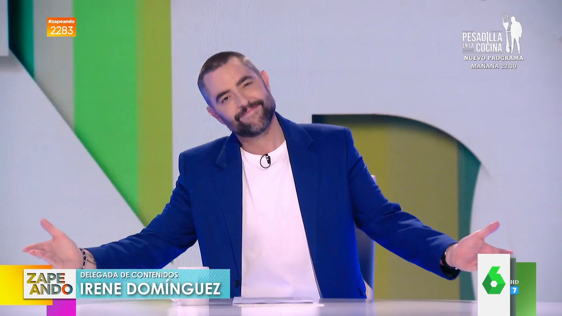 Dani Mateo vuelve a Zapeando tras superar sus problemas de voz: "Estoy muy contento"