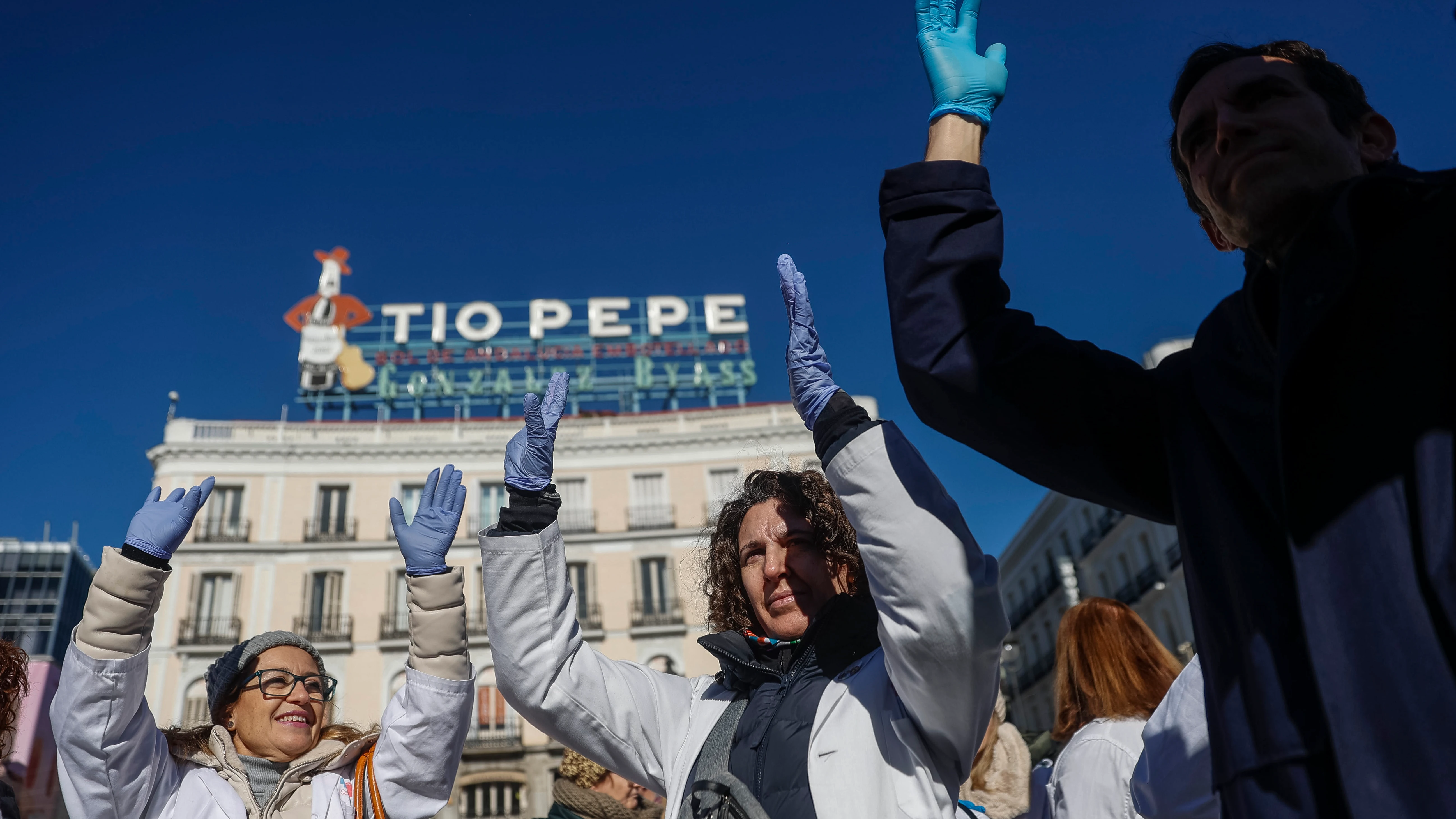 Marcha llevada a cabo por los médicos y pediatras de Atención Primaria en Madrid