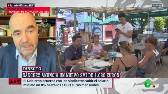 El profesor Díaz Giménez avisa de la 'cara B' del SMI: "Siempre que sube se destruye empleo" El profesor Díaz Giménez avisa de la 'cara B' del SMI: "Siempre que sube se destruye empleo"