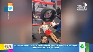 El doloroso método de un gimnasio de Lyon para adelgazar: golpear con un neumático a los clientes 