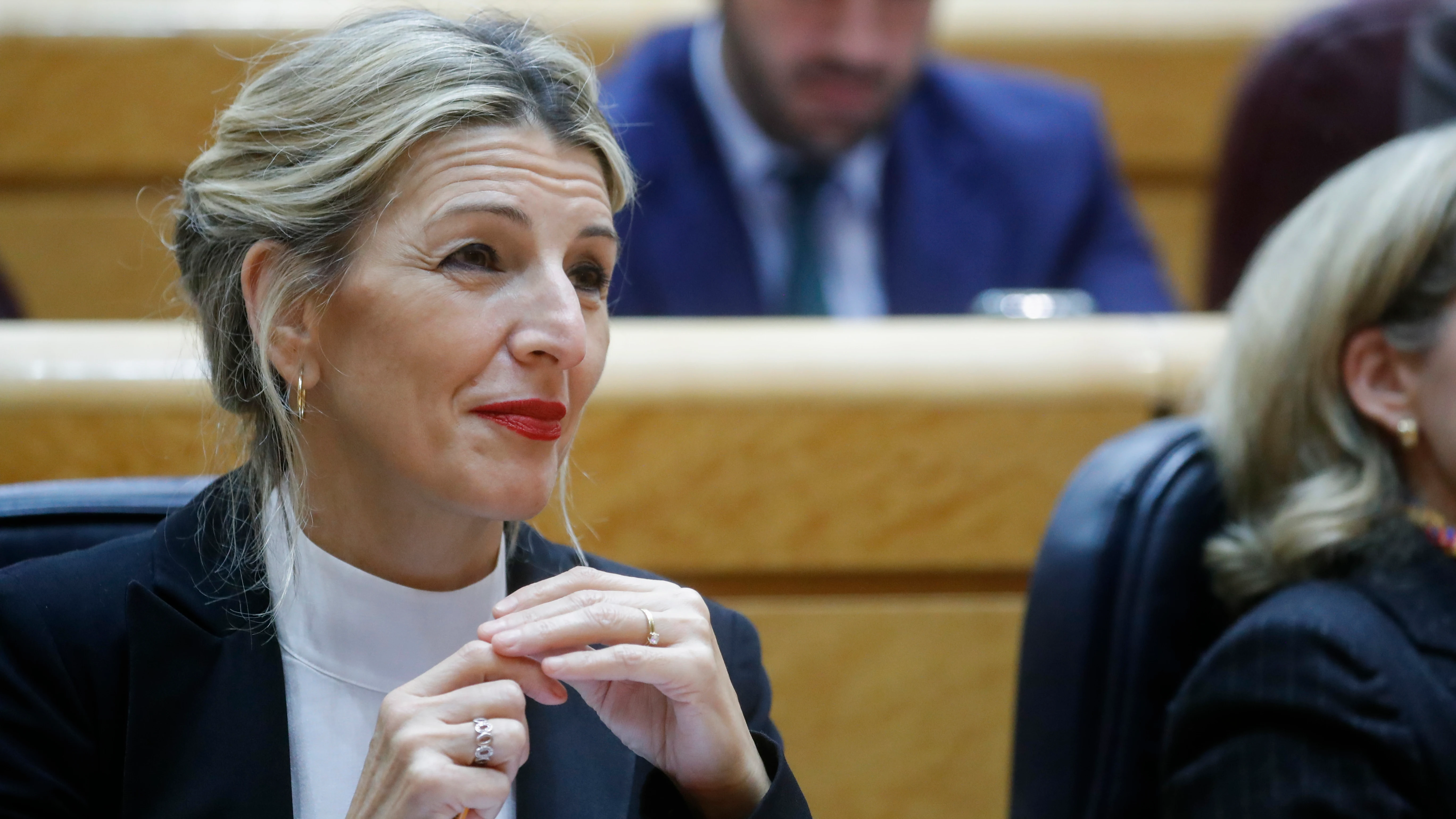 Yolanda Díaz, vicepresidenta segunda del Gobierno, en el Senado