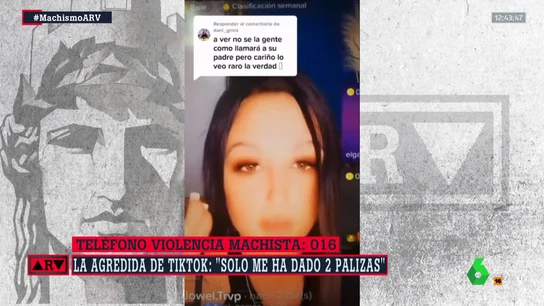 La mujer abofeteada en un TikTok niega ser maltratada: "Sólo me ha dado dos palizas" La mujer abofeteada en un TikTok niega ser maltratada: "Sólo me ha dado dos palizas"