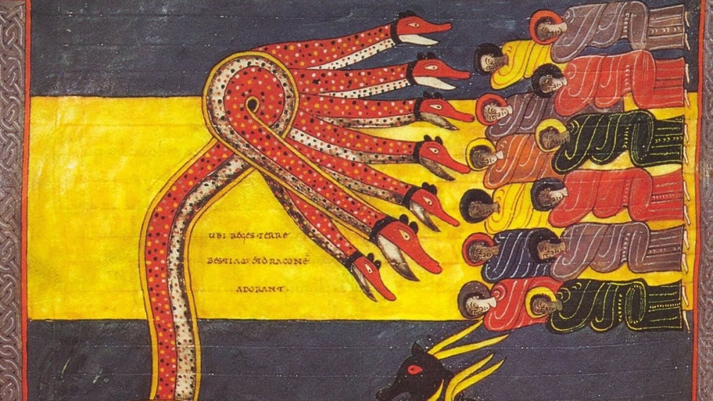 Ilustración de los 'Comentarios al Apocalipsis' del Beato de Liébana El Cantar de Liébana - Peridis