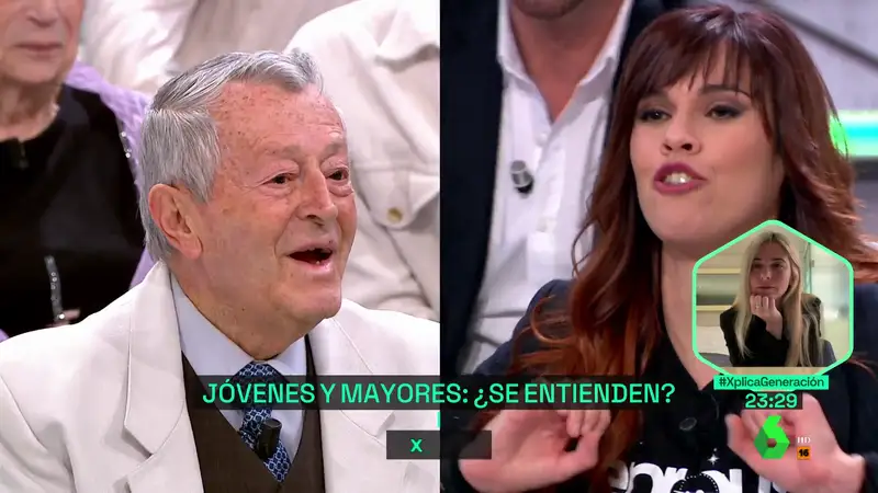 El rifirrafe entre Francisco, jubilado, y Lorena Gascón (lapsicologajaputa): "Yo si fuera joven a lo mejor no estudiaría"