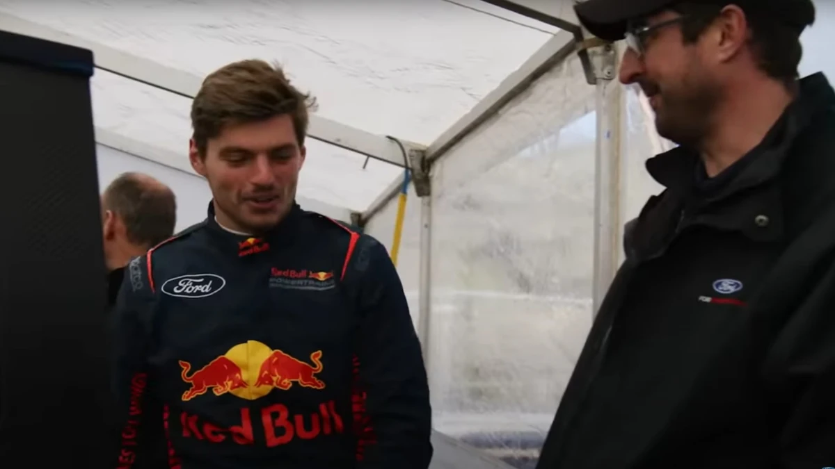 Verstappen, en un evento de Ford