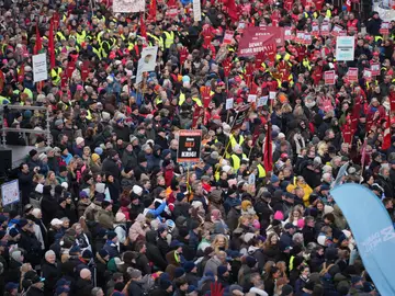 Protesta en Dinamarca contra la eliminación de un día festivo