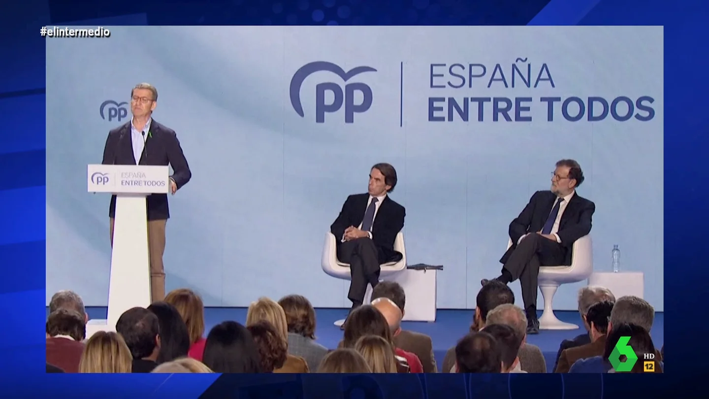 Dani Mateo analiza cómo Rajoy y Aznar son "la misma persona": "Miran a Feijóo como 'este no consigue ni la mayoría simple'" Dani Mateo analiza cómo Rajoy y Aznar son "la misma persona": "Miran a Feijóo como 'este no consigue ni la mayoría simple'"