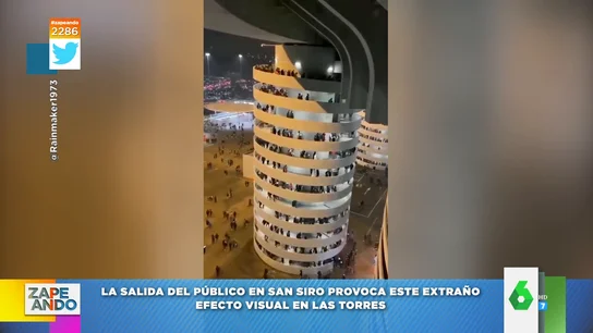 El espectacular efecto óptico de San Siro: así es el viral en el que parece que el estadio gira El espectacular efecto óptico de San Siro: así es el viral en el que parece que el estadio gira