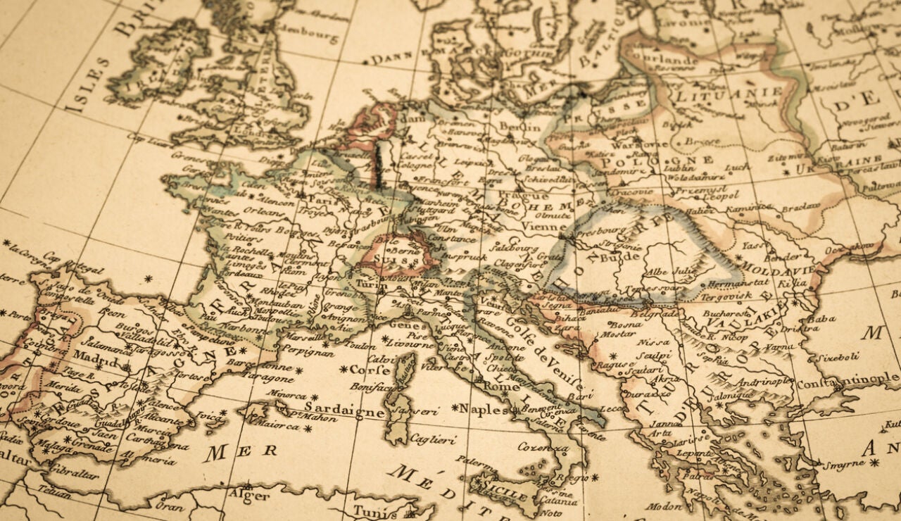 Mapa antiguo de Europa